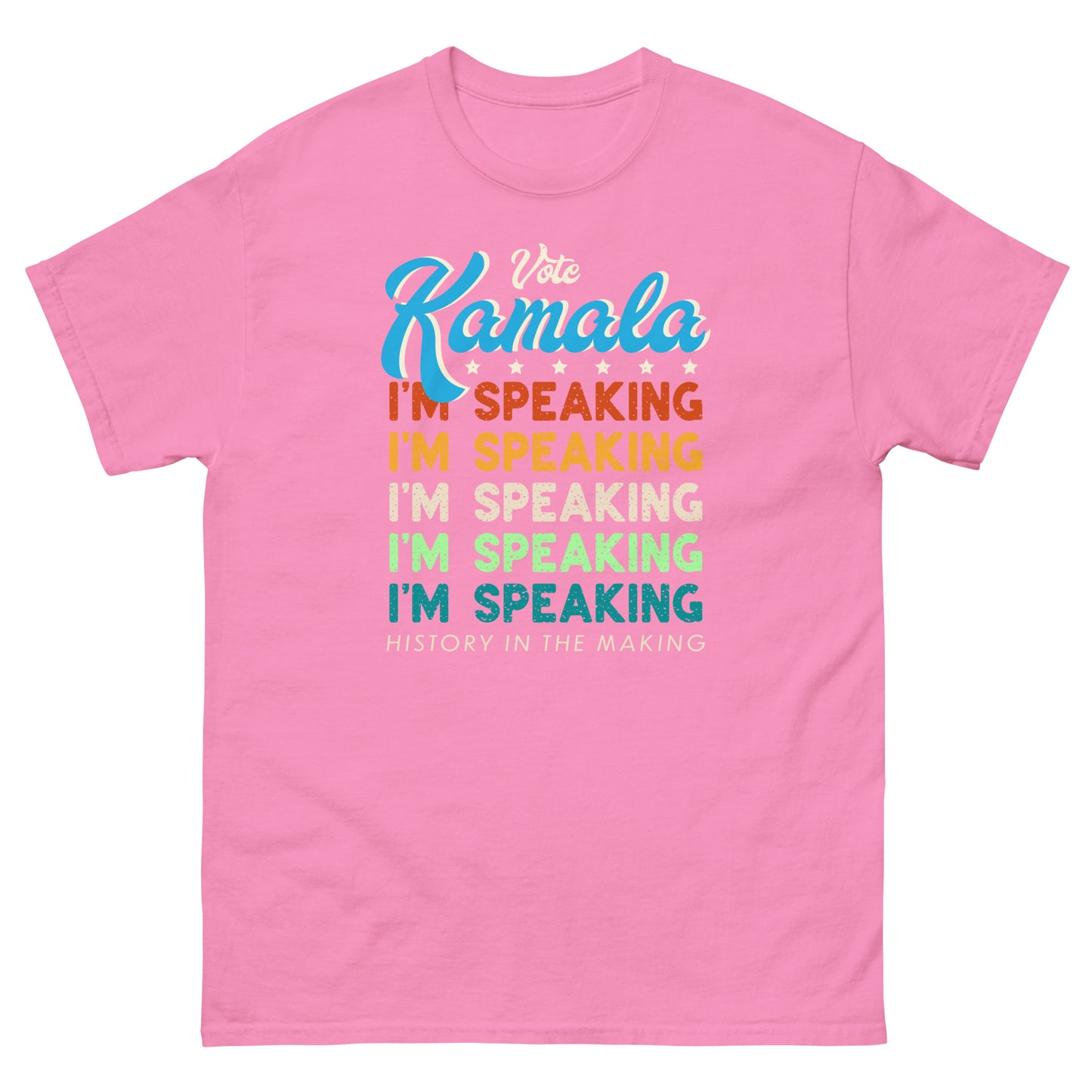 Pink Kamala I'm Speaking Harris 2024 T-Shirt