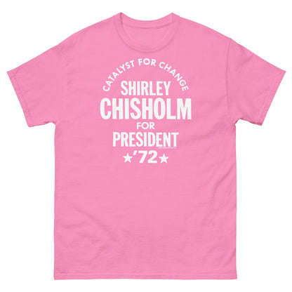 Pink Shirley Chisholm For President 72 T-Shirt