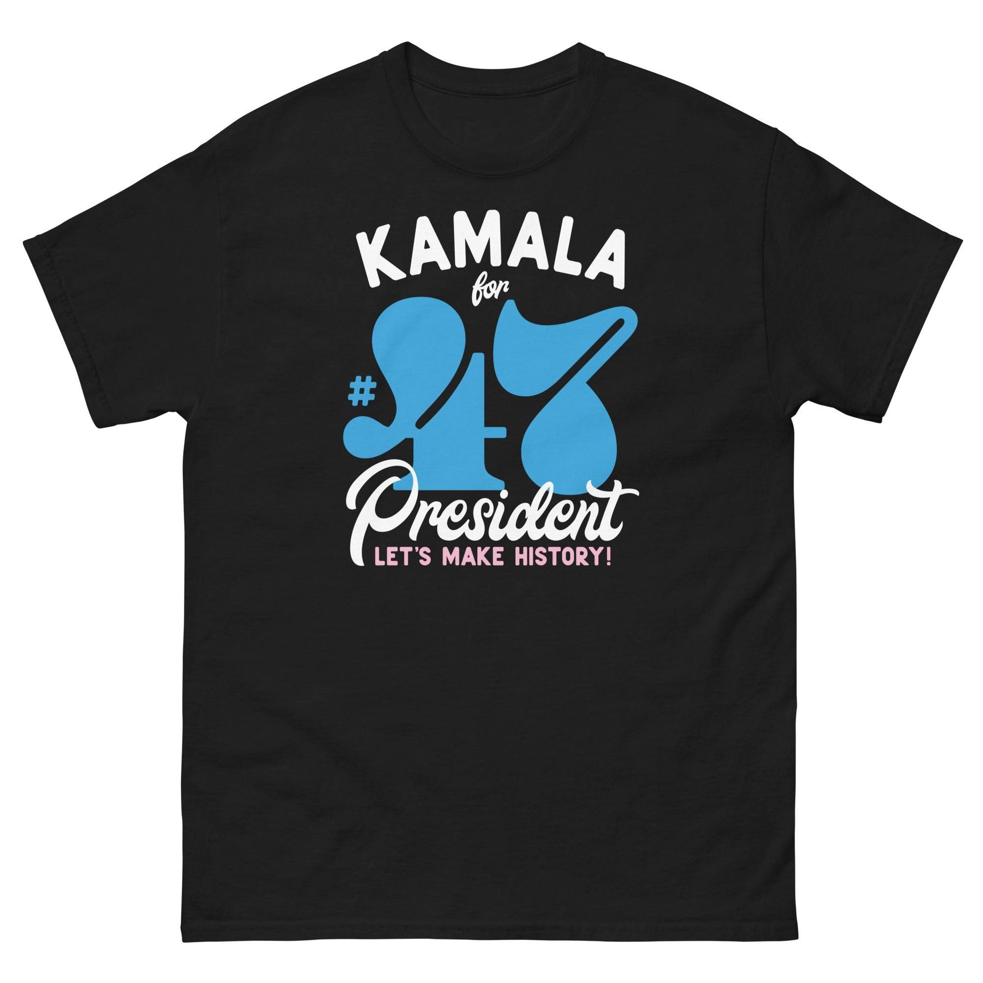 Black Kamala Harris 47 Supporter T-Shirt