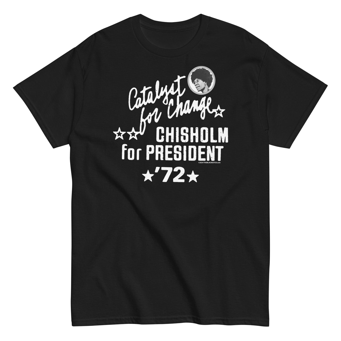 Black Shirley Chisholm 1972 campaign t-shirt