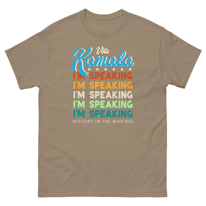 Khaki Kamala I'm Speaking Harris 2024 T-Shirt