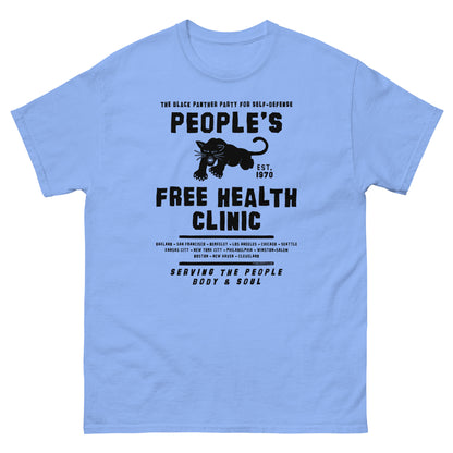 Light blue People's Free Health Clinic Black Panthers T-Shirt