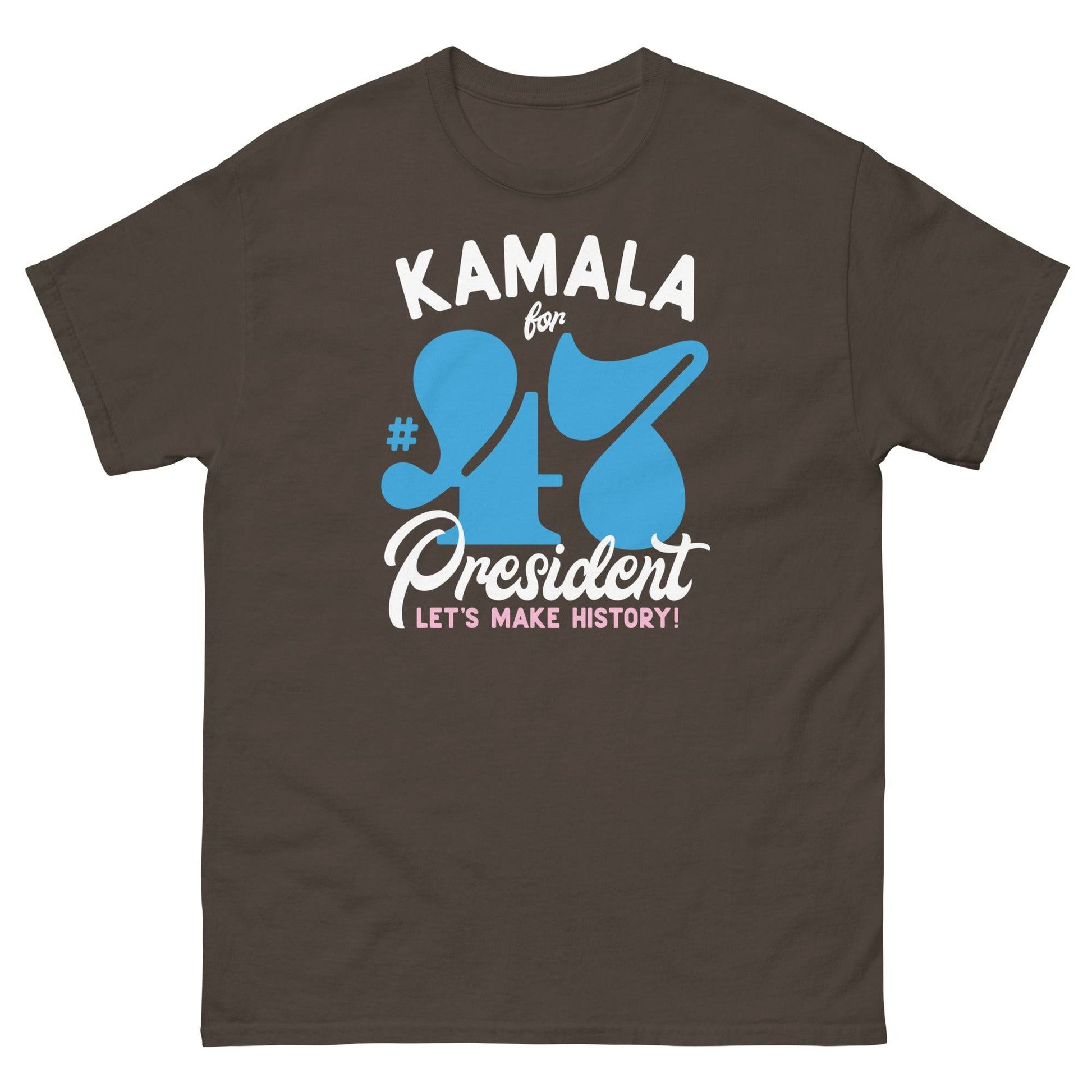 Brown Kamala Harris 47 Supporter T-Shirt