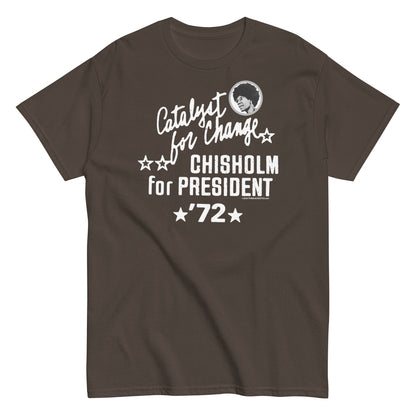 Brown Shirley Chisholm 1972 campaign t-shirt