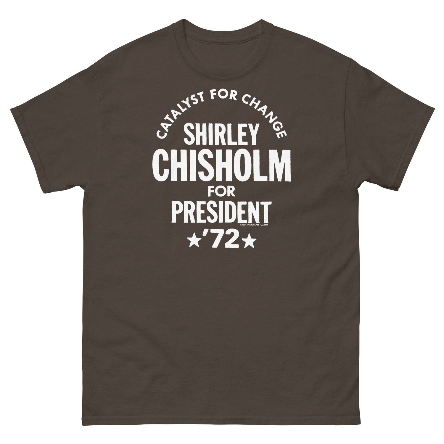 Brown Shirley Chisholm For President 72 T-Shirt