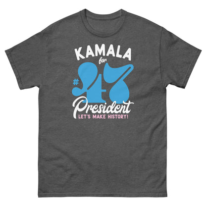 Charcoal Kamala Harris 47 Supporter T-Shirt