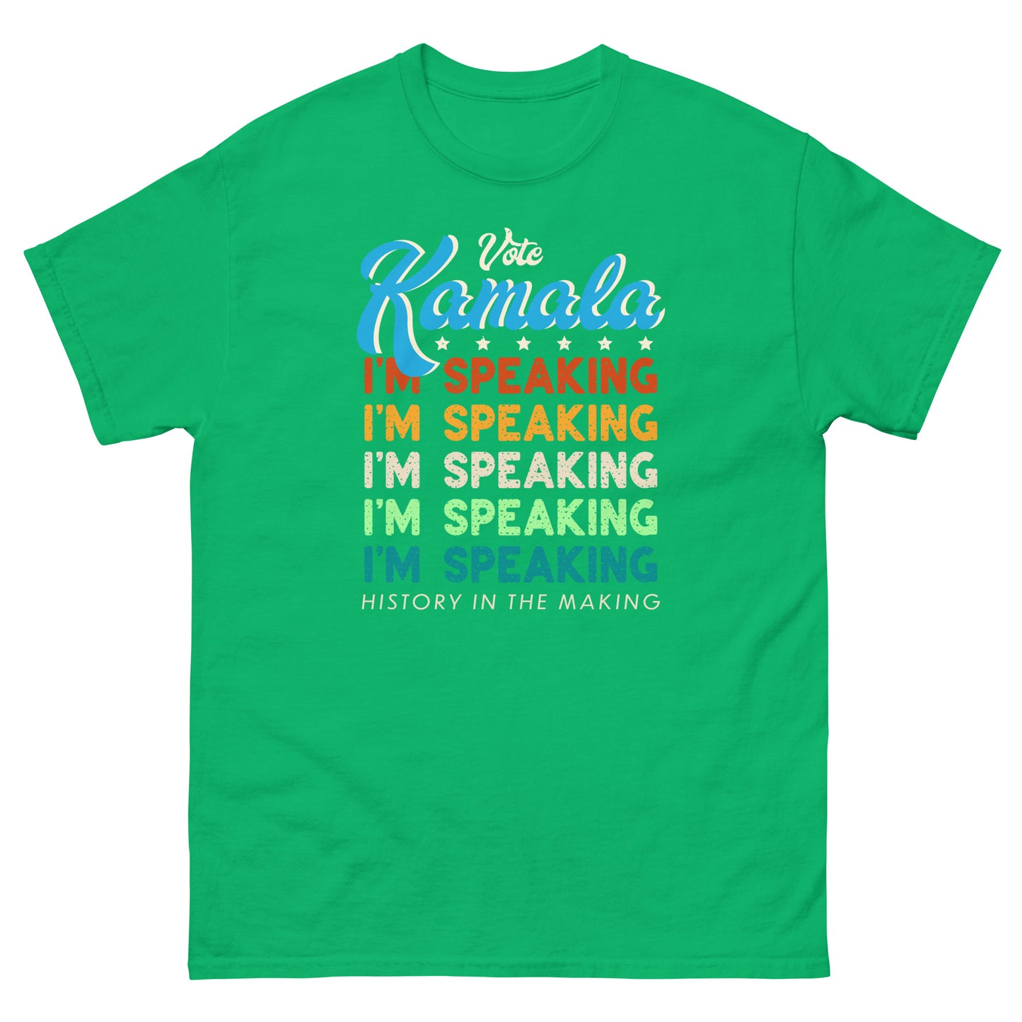 Green Kamala I'm Speaking Harris 2024 T-Shirt