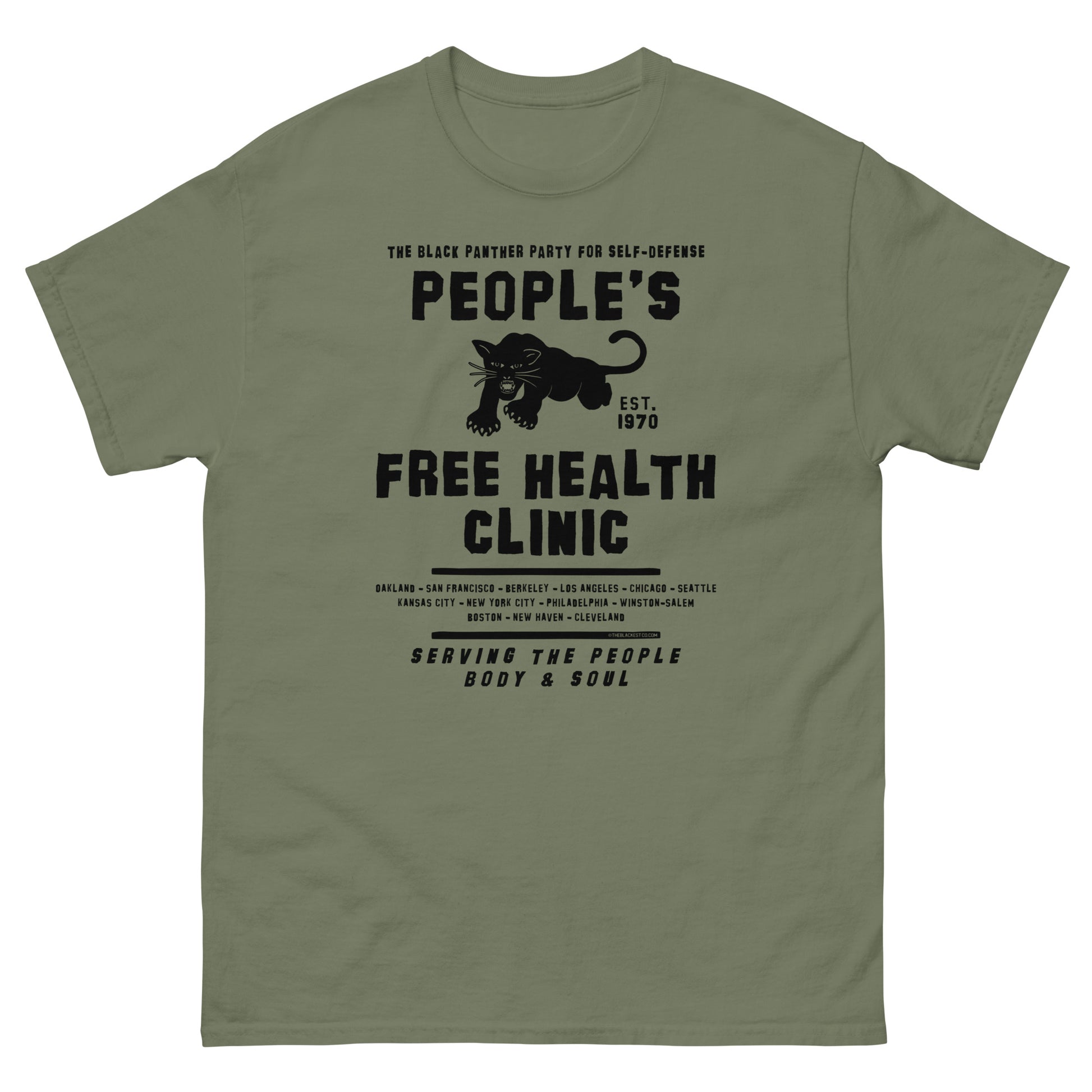 Olive People's Free Health Clinic Black Panthers T-Shirt