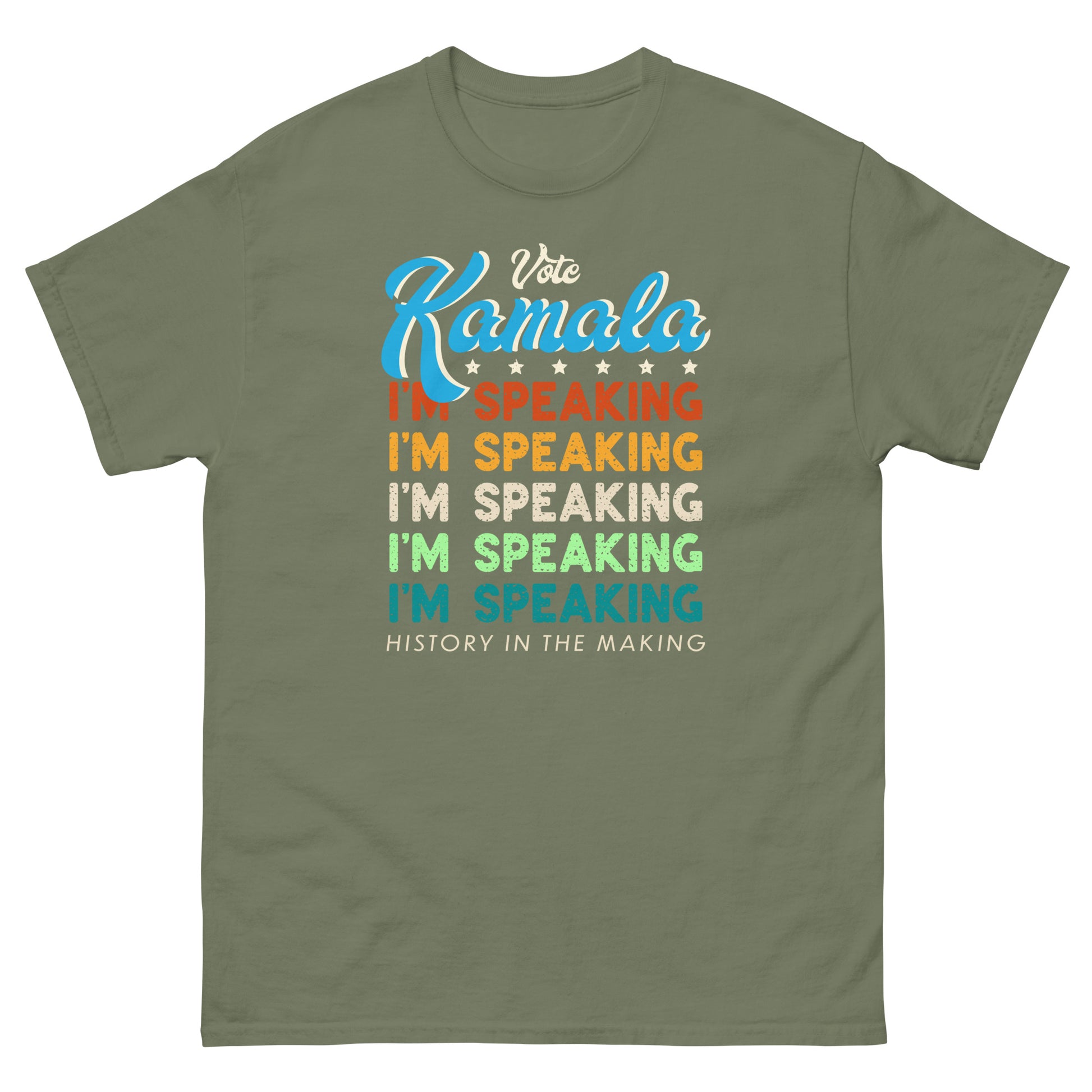 Olive Kamala I'm Speaking Harris 2024 T-Shirt