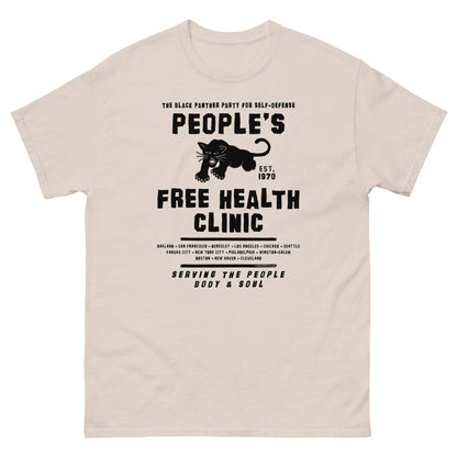 Cream People's Free Health Clinic Black Panthers T-Shirt