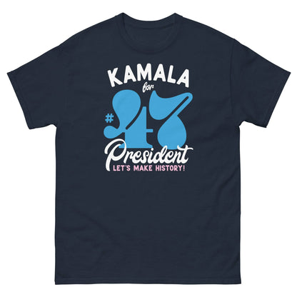 Navy Kamala Harris 47 Supporter T-Shirt