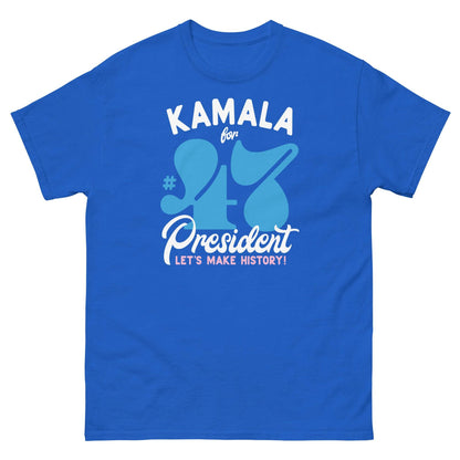 Blue Kamala Harris 47 Supporter T-Shirt