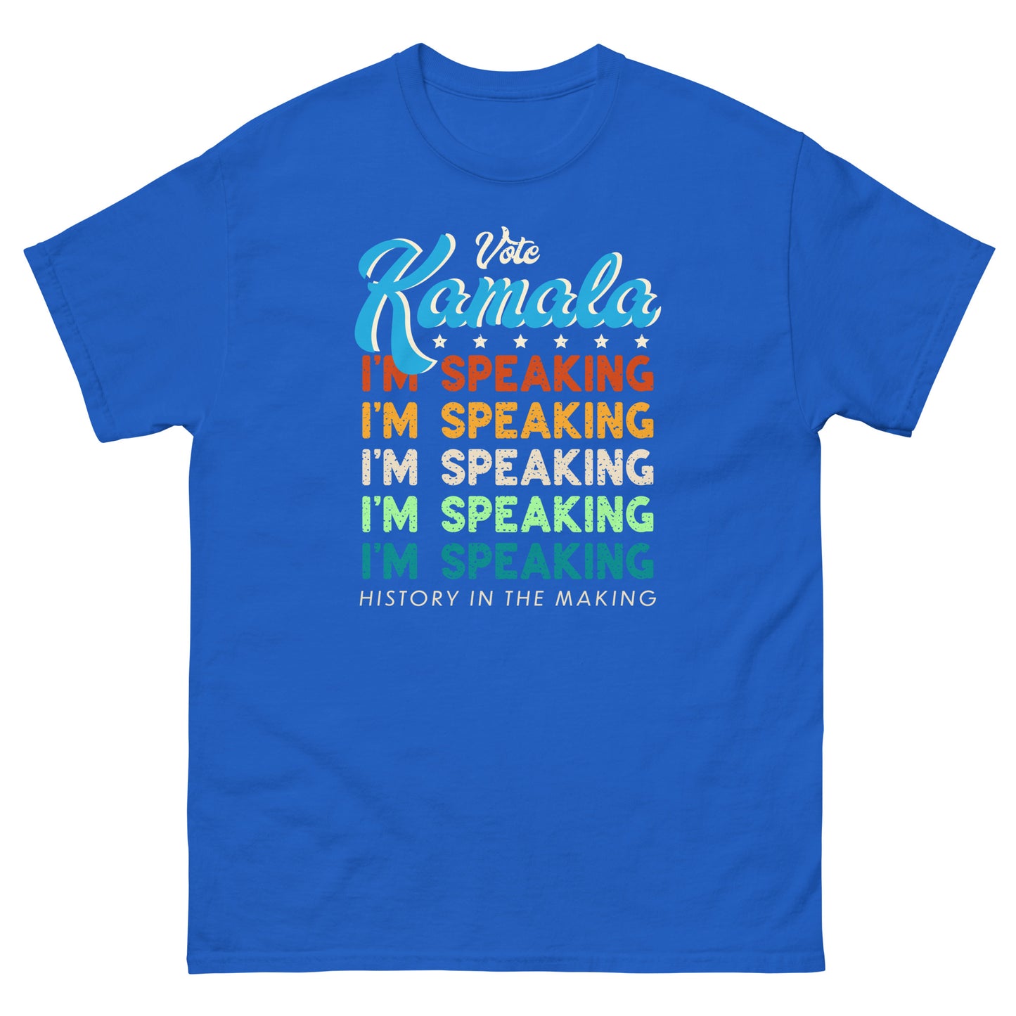 Blue Kamala I'm Speaking Harris 2024 T-Shirt