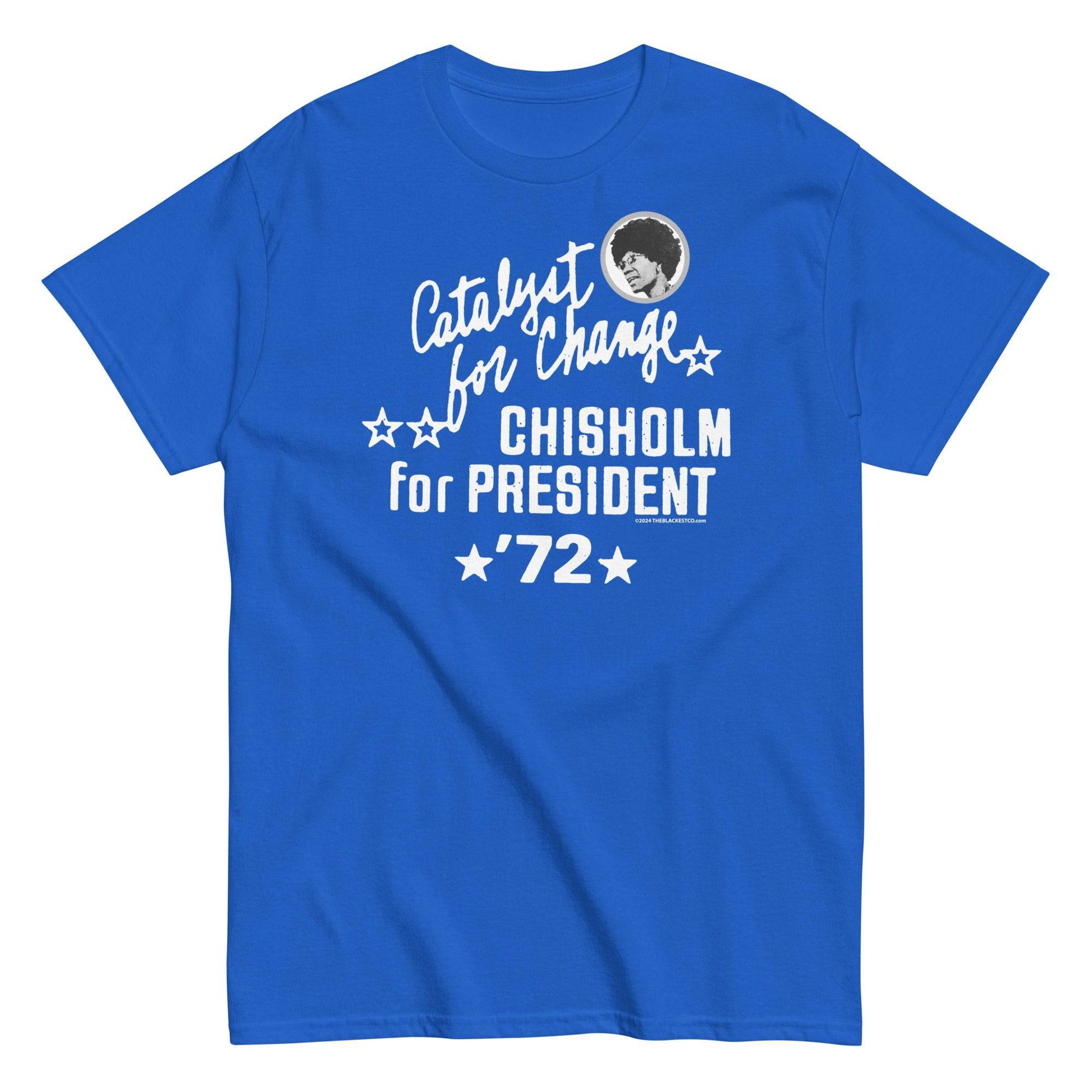 Blue Shirley Chisholm 1972 campaign t-shirt