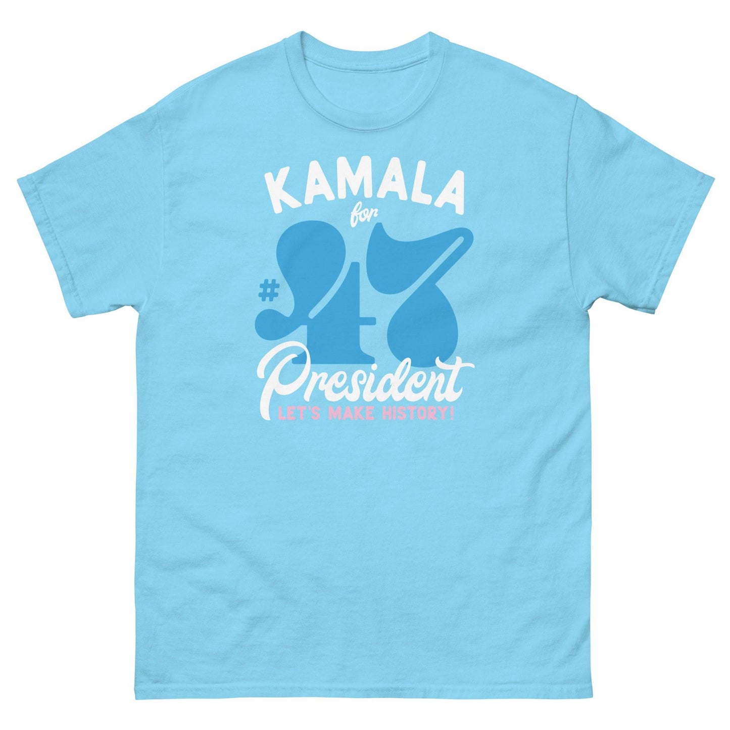 Light blue Kamala Harris 47 Supporter T-Shirt