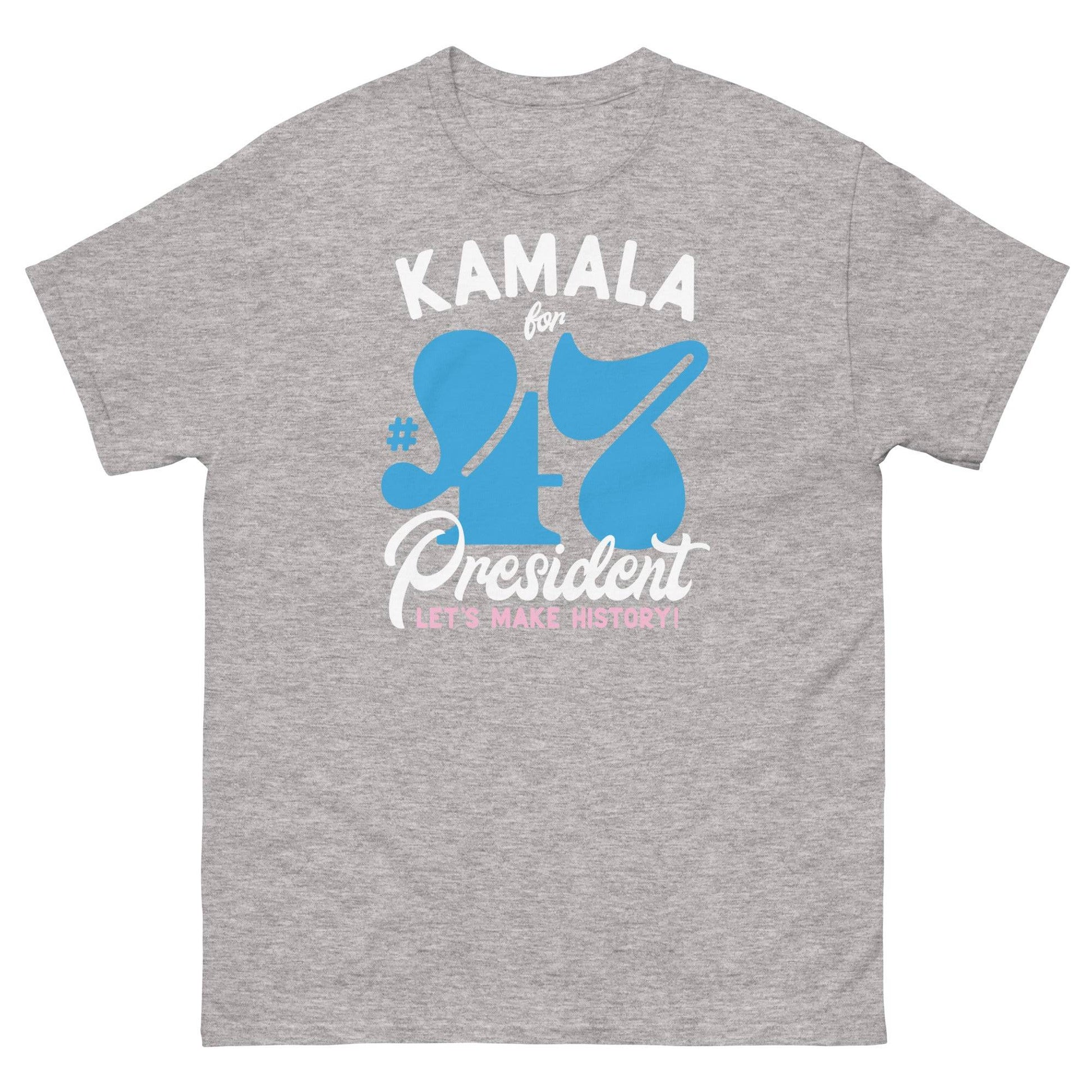 Gray Kamala Harris 47 Supporter T-Shirt