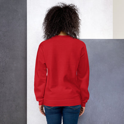 Back view of Legacy Red Shirley Chisholm For President 72 Sweatshirt on model