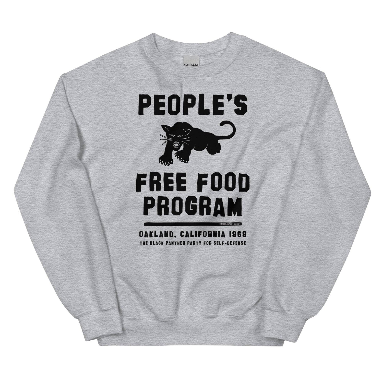 people's free food program sweatshirt