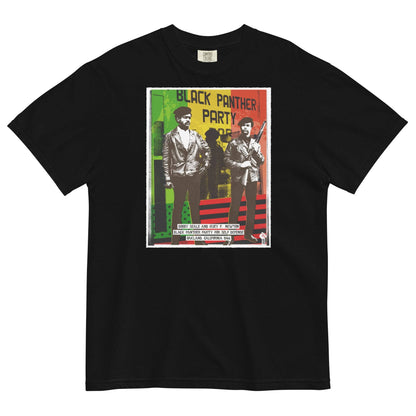 Black Panthers Pan-African T-shirt in black with graphic design