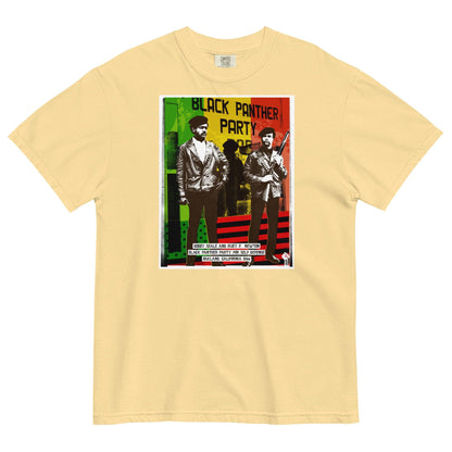 Black Panthers Pan-African T-shirt in yellow with graphic