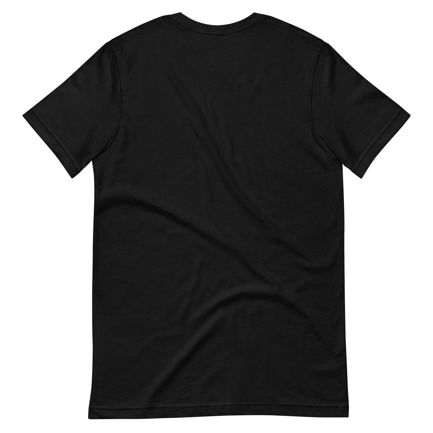 a black t - shirt on a white background