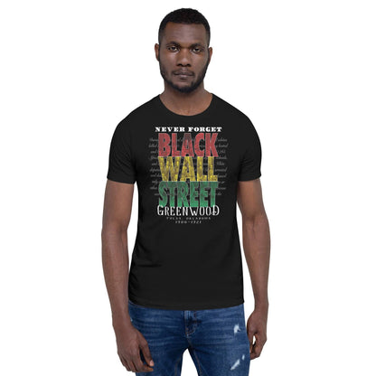 Black Wall Street Greenwood Tulsa Oklahoma Unisex T-Shirt