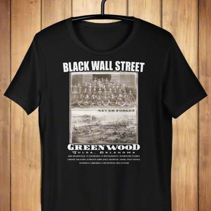 Black Wall Street Vintage History Before And After Photos T Shirt