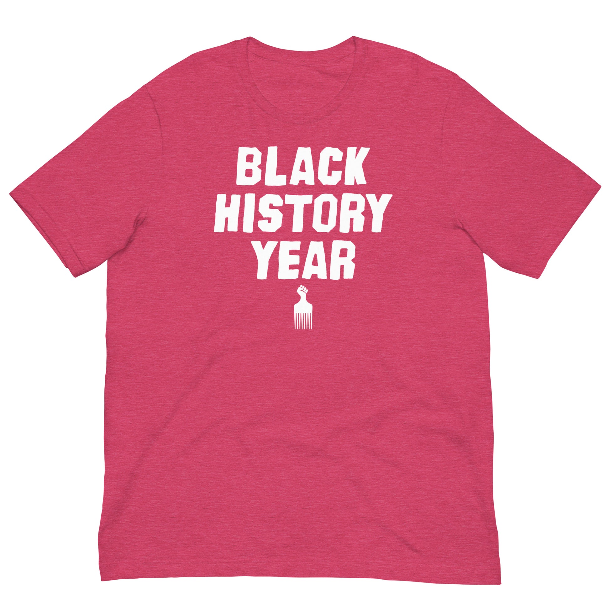 Black History Year T-Shirt in red color.