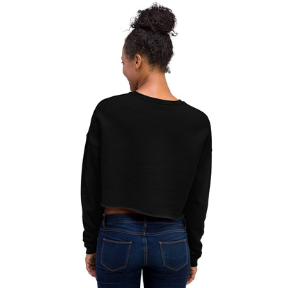 Back view of Black Panther Party crop top sweatshirt