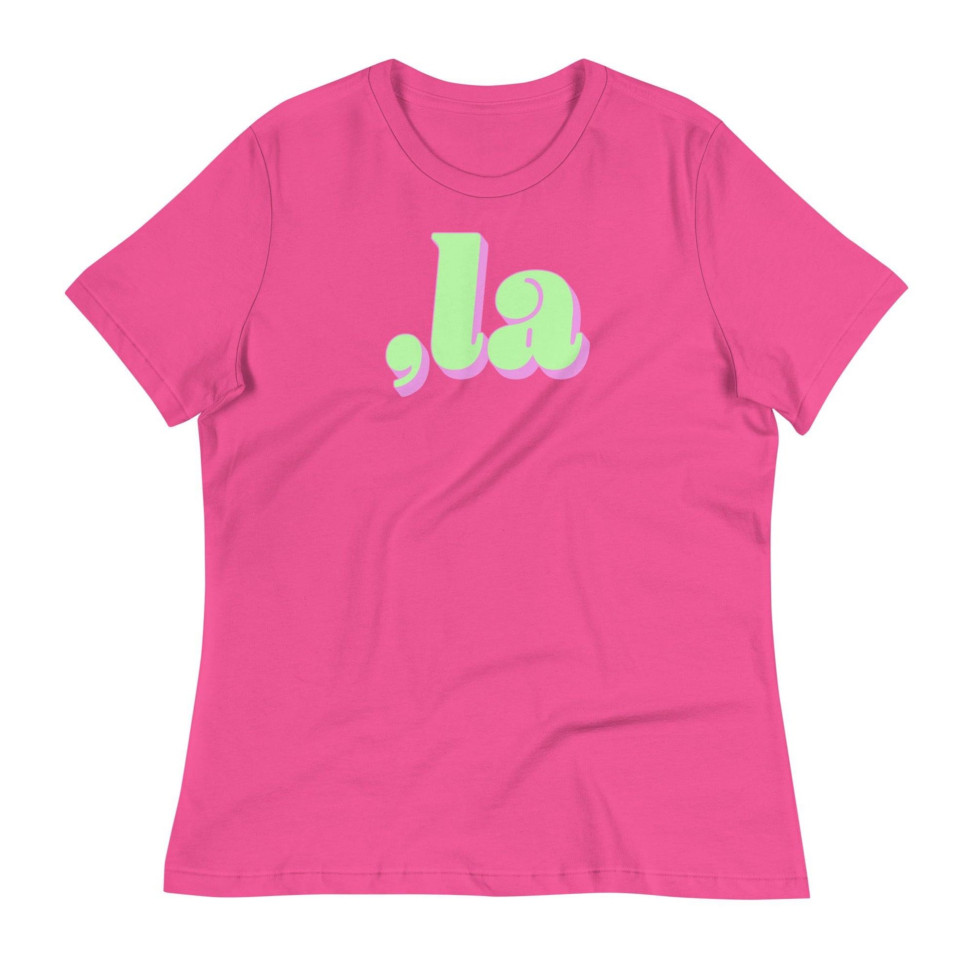 Pink Comma-La Kamala Harris relaxed t-shirt