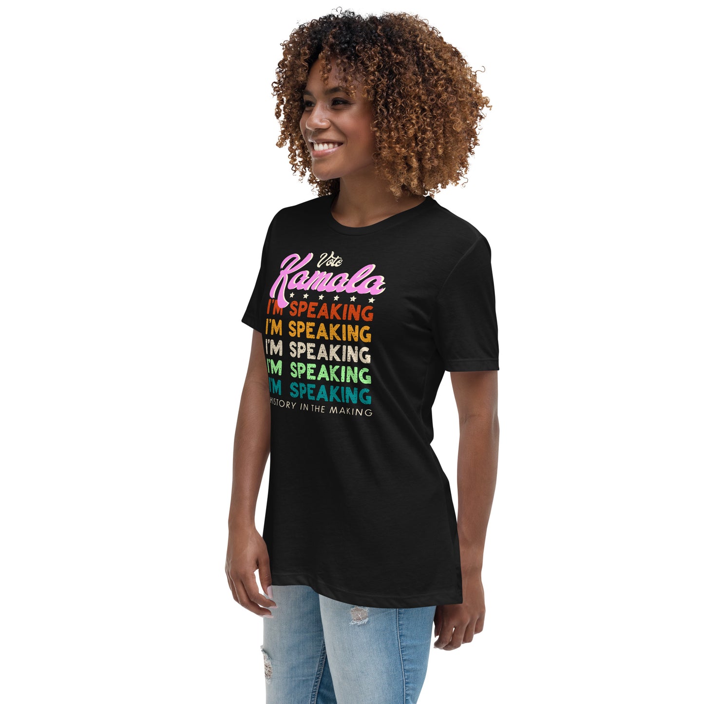 I'm Speaking Harris 2024 Women's Relaxed T-Shirt