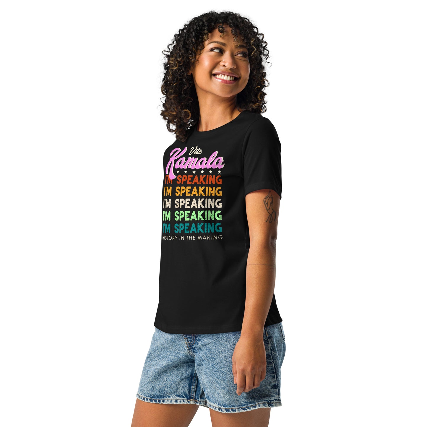 I'm Speaking Harris 2024 Women's Relaxed T-Shirt