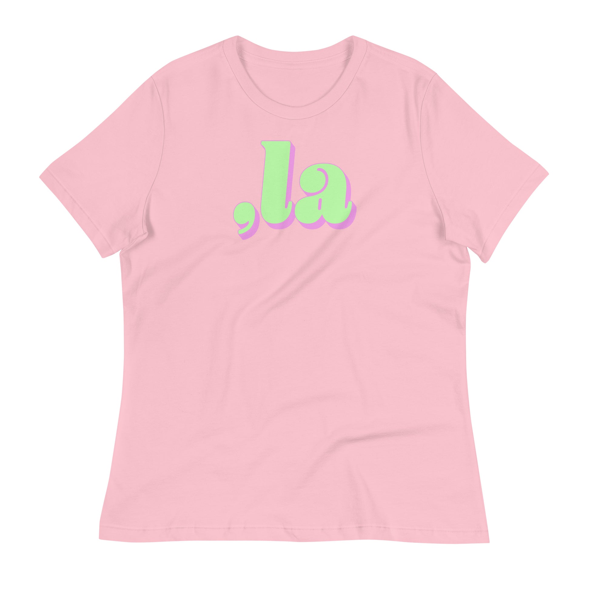 Pale pink Comma-La Kamala Harris relaxed t-shirt