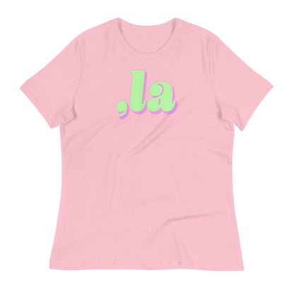 Pale pink Comma-La Kamala Harris relaxed t-shirt