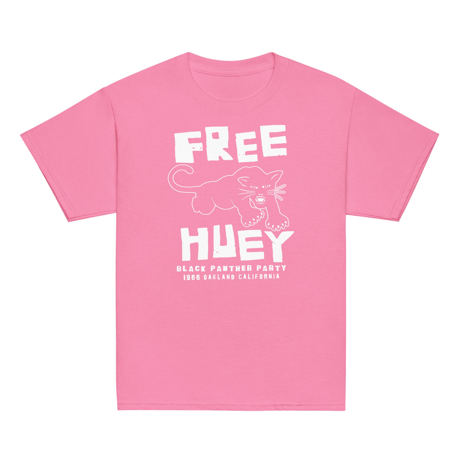 Free Huey Black Panther Party Classic Tee in pink