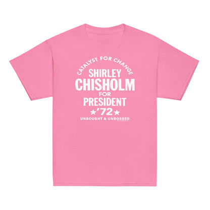 YOUTH Shirley Chisholm For President 72 Classic Tee in pink