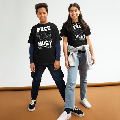 YOUTH Free Huey Black Panther Party Classic Tee on kids together