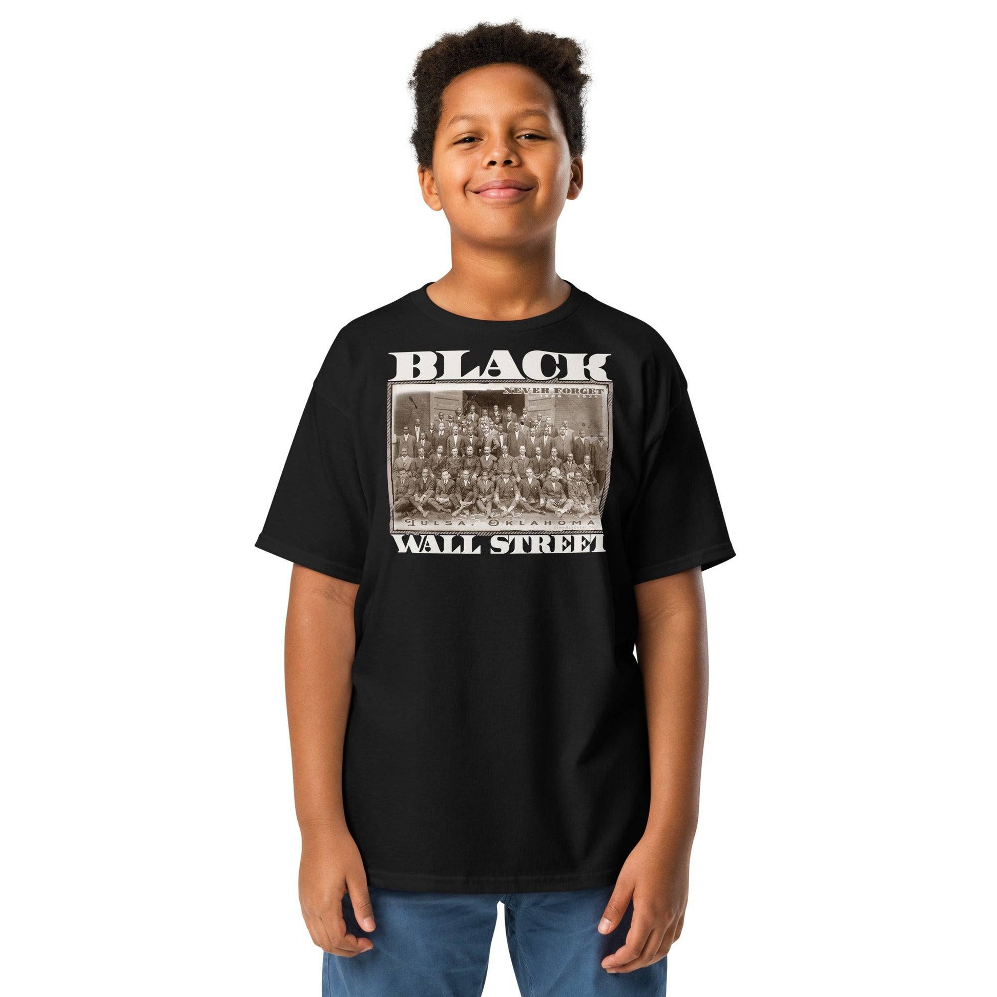 Youth Black Wall Street Classic Tee