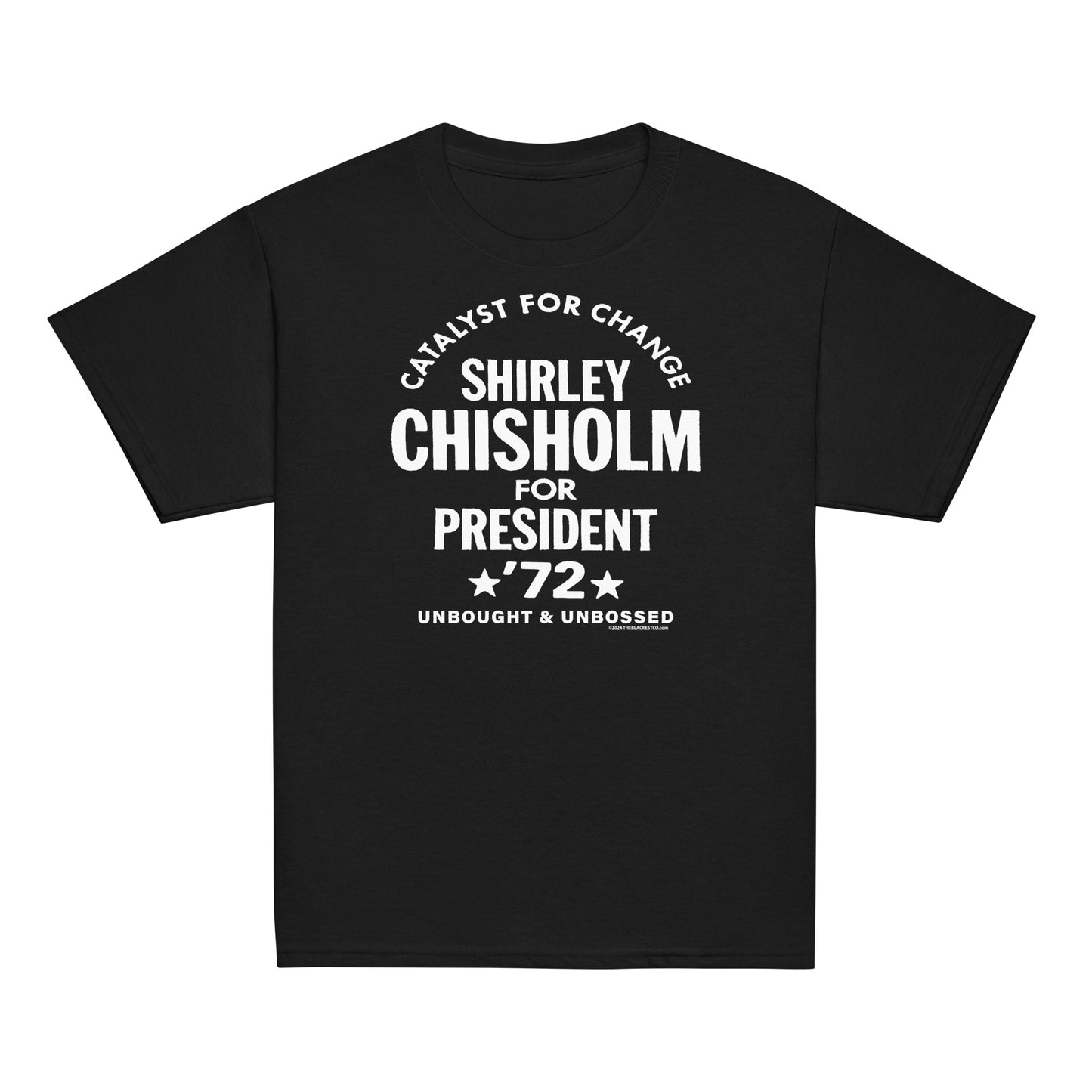 Youth Shirley Chisholm For President 72 Classic Tee in black