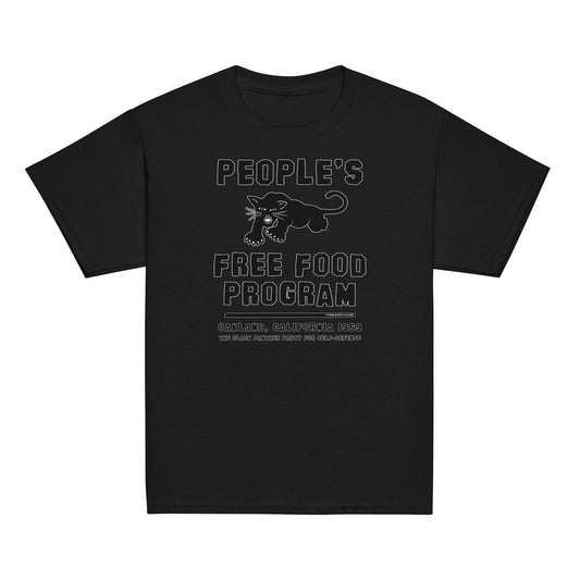 Youth BPP Black On Black Power Classic Tee front design
