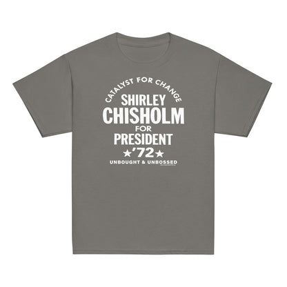 YOUTH Shirley Chisholm For President 72 Classic Tee in gray