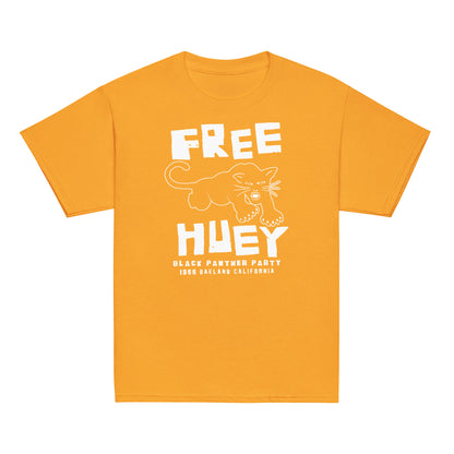 YOUTH Free Huey Black Panther Party Classic Tee in orange