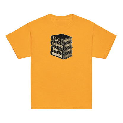 YOUTH Read Banned Black Books tee in yellow