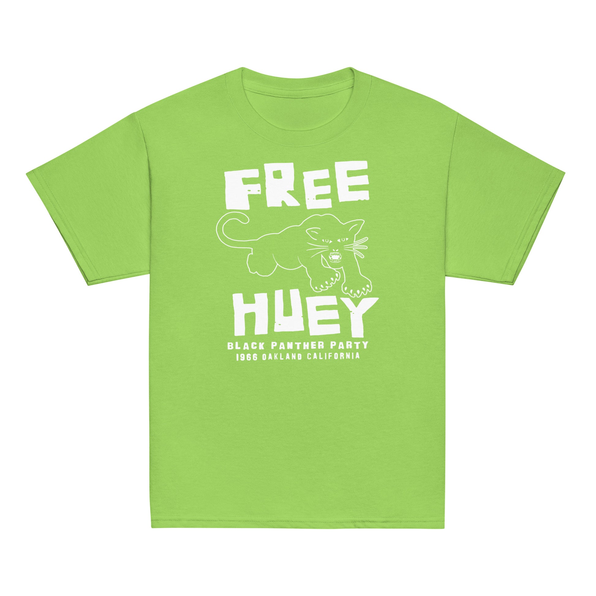 YOUTH Free Huey Black Panther Party Classic Tee in green