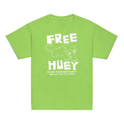 YOUTH Free Huey Black Panther Party Classic Tee in green