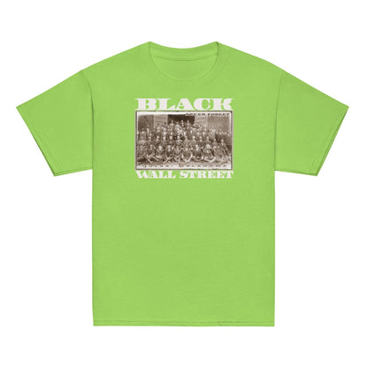 Green Black Wall Street Vintage youth Classic Tee