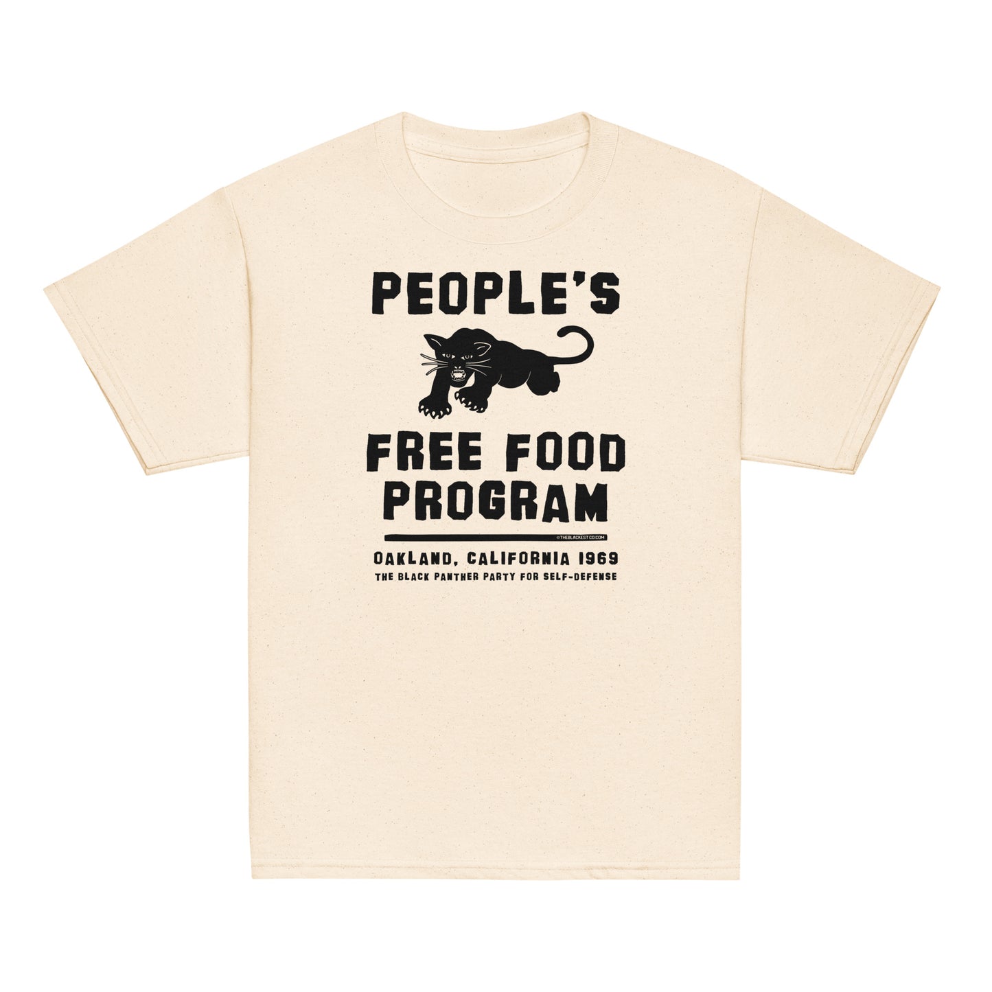 Youth Black Panther Party Free Food Program Tee in cream