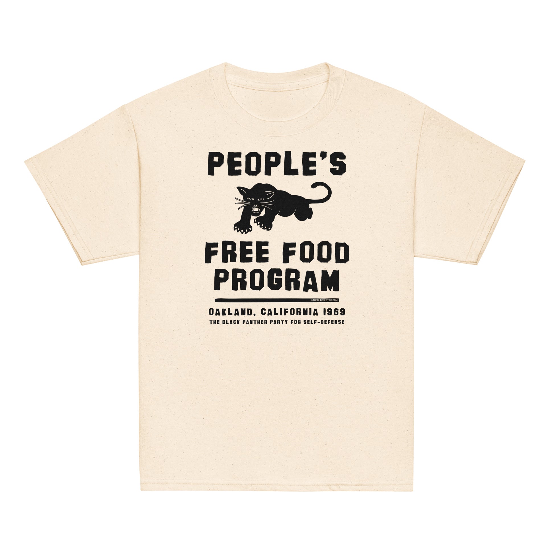 Youth Black Panther Party Free Food Program Tee in cream