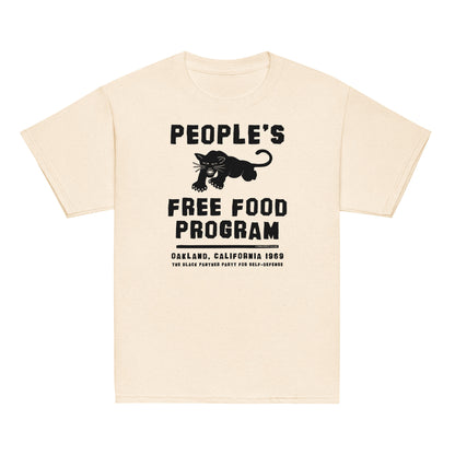Youth Black Panther Party Free Food Program Tee in cream