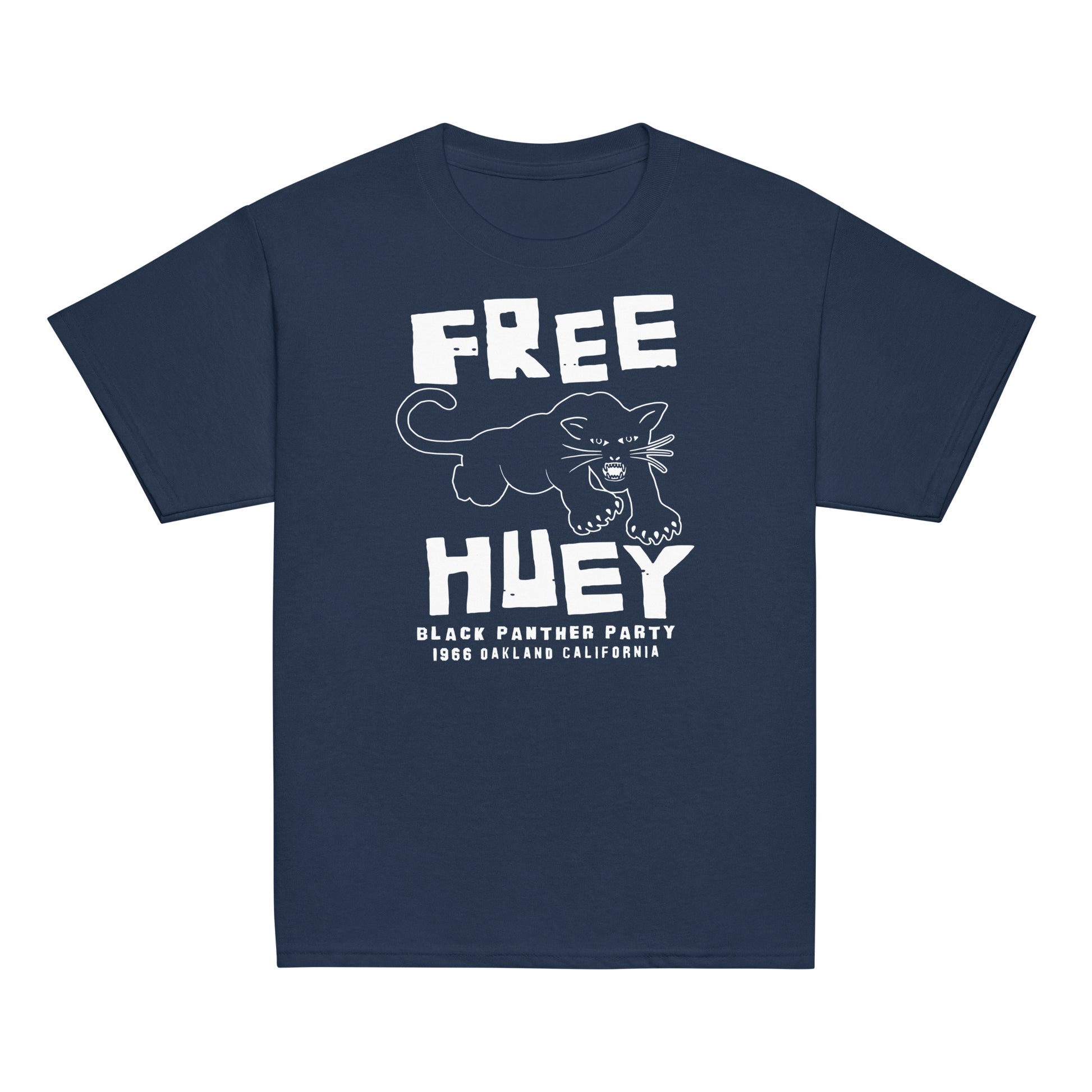 Free Huey Black Panther Party Classic Tee in navy